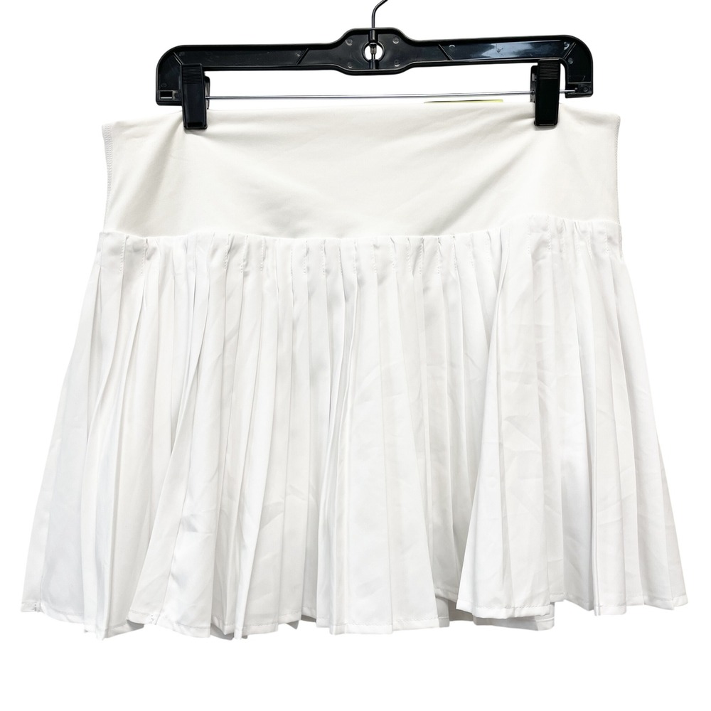 All in Motion Women's White High Rise Pleated Athletic Skort Size Large - Picture 3 of 4